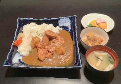 Curry alla giapponese con pollo e verdure su riso